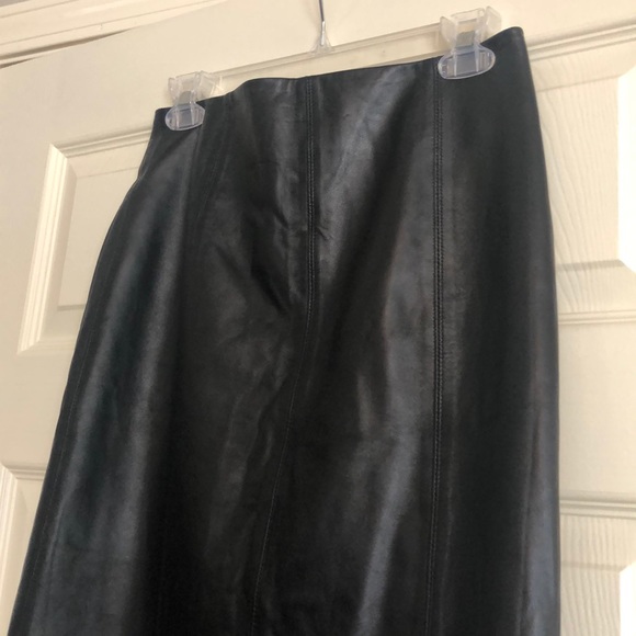 Jones New York Signature Leather Pencil Skirt - Picture 3 of 7